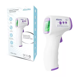 thermometer, infrarotthermometer, stirnthermometer, temperaturpistole, temp gun, berührungsloses thermometer, temperaturmessgerät, digitales thermometer