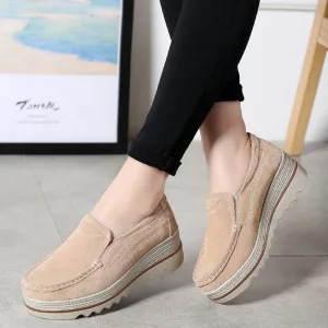 Orthopädische Wildlederschuhe Für Frauen Mit Breiten Füßen