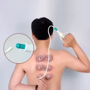 32 Schröpfköpfe Therapie-Set Mit Pump-Pistole