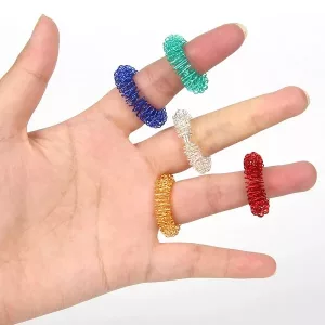Akupressur-Stachel-Fingermassageringe Mit Sinneseindrücken