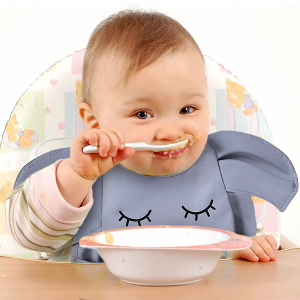 Wasserdichte Baby-Lätzchen Mit Auffangtasche Für Essensreste