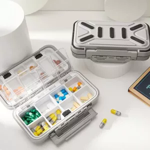 Tragbare Pillenbox Reise-Medizin-Organizer