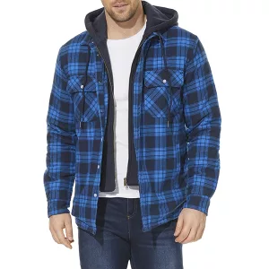 Flanelljacke, Winterjacke, dicke Jacke, Jacke mit abnehmbarer Kapuze