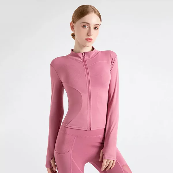 Sportjacke, Damen-Sportjacke, Damen-Laufjacke, Sportjacke, Yoga-Jacke, Fitnessjacke, Reißverschlussjacke