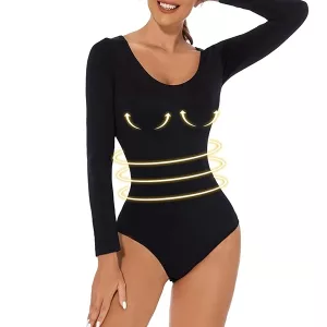 Body, Shapewear, Langarm-Body, Body Shaper, Bauchkontrolle, Kompressions-Body