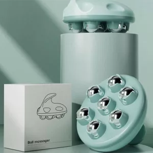 Rotierende Stahlkugeln Massager Handheld Meridian Roller