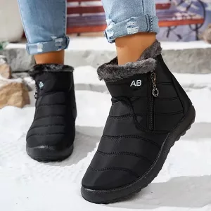 Weiche Plüsch-Winterstiefeletten Schneeschuhe für Damen
