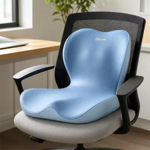 Ergonomisches Sitzkissen aus Memory-Schaum mit Druckentlastung für das Steißbein und Lendenwirbelstütze